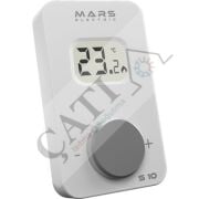 MARS S10 BEYAZ KABLOSUZ DİJİTAL ODA TERMOSTATI